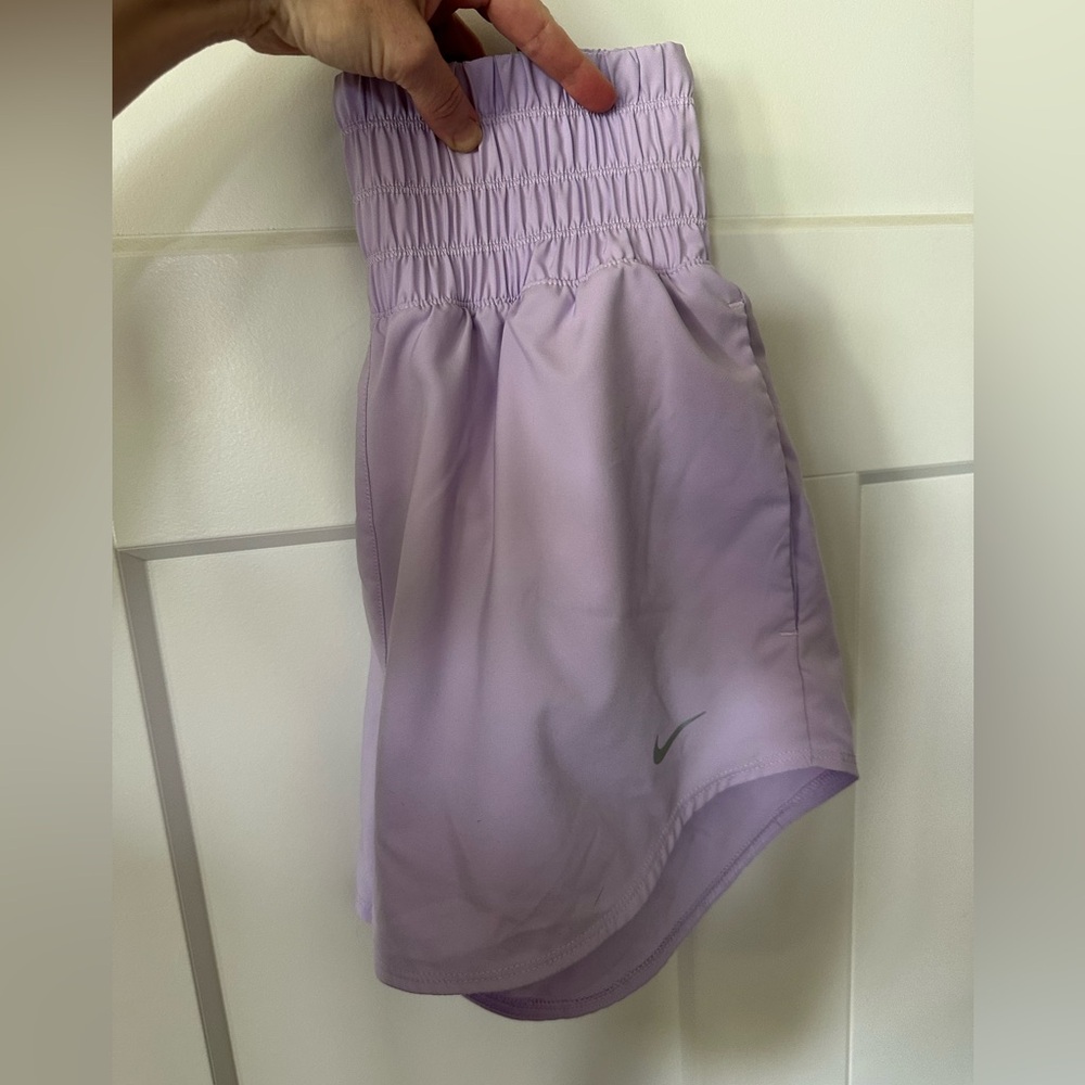 Lavender purple Nike high waisted xs running shorts